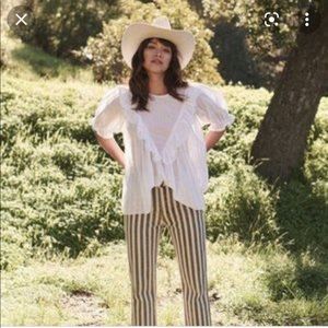 COPY - The GREAT. Ruffle triangle top. Size 0